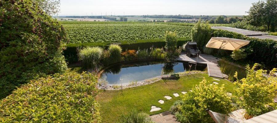Das Bild zeigt das Beitragsbild 1 zum Thema: Ihr eigener Paradiesgarten: Anlegen eines traumhaften Gartenteichs
