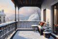 Das Bild zeigt das Beitragsbild 1 zum Thema: Balkon winterfest machen