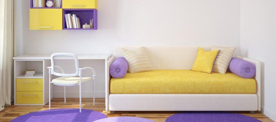 Das Bild zeigt das Beitragsbild 1 zum Thema: Kindersofa und Sitzsack - Schicke Möbel fürs Kinderzimmer